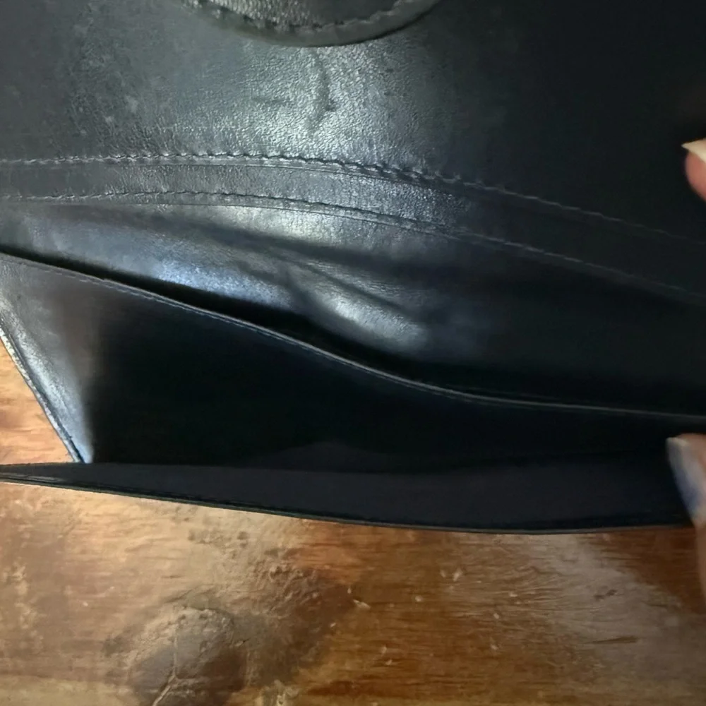 Rare Vintage Gucci Sherri Line Black Leather checkbook holder and wallet - Picture 6 of 9